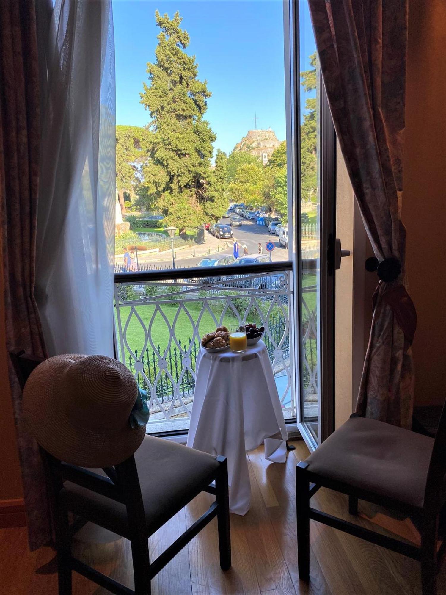 Palazzo Luxury Suite - View To Liston Square & Old Fortress Of Corfu Old Town Exteriör bild