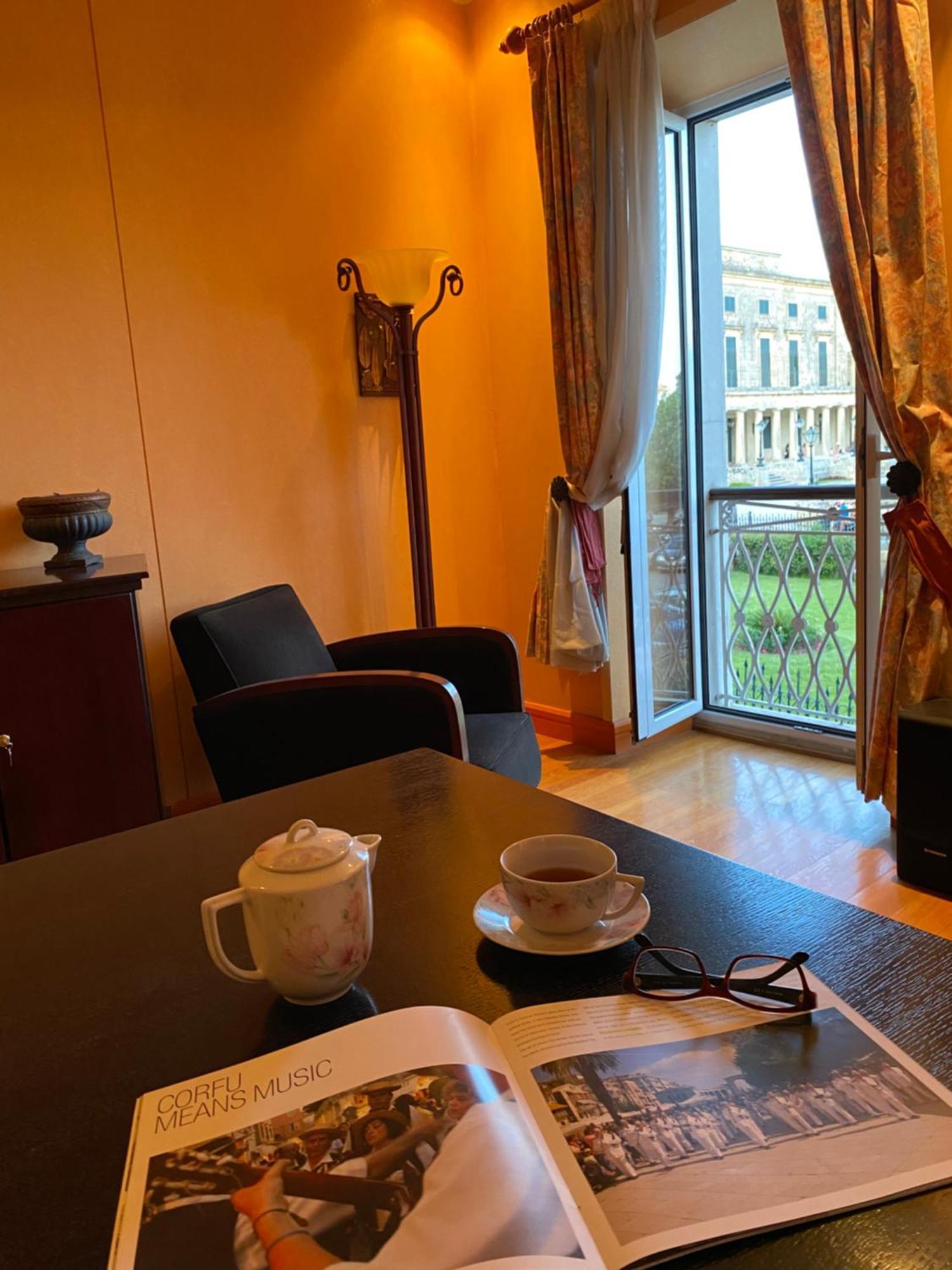 Palazzo Luxury Suite - View To Liston Square & Old Fortress Of Corfu Old Town Exteriör bild